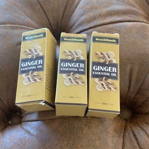 Three unopened Ginger Essential Oil